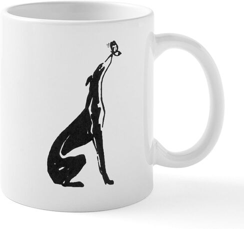 CafePress Greyhound Mug/Roo 11 oz (325 ml) Ceramic Coffee Mug in Saudi Arabia