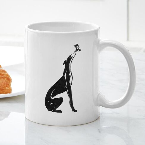 CafePress Greyhound Mug/Roo 11 oz (325 ml) Ceramic Coffee Mug in Saudi Arabia