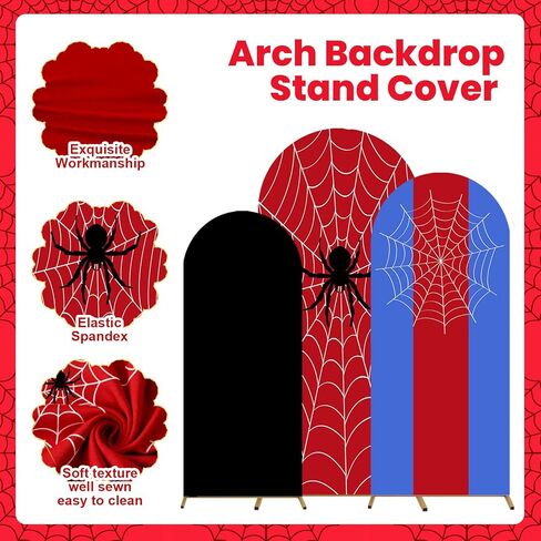 2 Pcs Large Mexican Arch Backdrop Cover 7.2FT 6FT Baby Shower Photo Background Decor Backdrop Stand Cover for Mexican Talavera Wedding Birthday Bridal Shower Fiesta Party Decoration in Kuwait