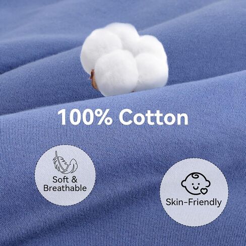 Baby Transition Sleep Sack 3-6 Months 100% Cotton Warm Thick Transition Swaddles for Newborns Infant Long Sleeve Sleep Sack with Feet Baby Wearable Blanket 2-Way Zipper Easy Diaper Changes in Saudi Arabia