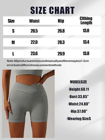 Women High-Waisted Workout Elastic Stretchy Sports Shorts with Pockets for Gym Running Yoga Fitness in Saudi Arabia