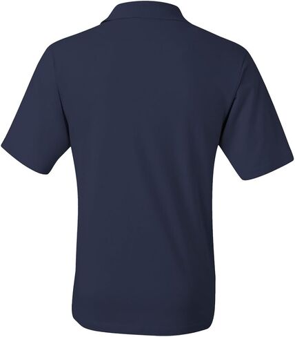 Jerzees 5.6 oz., 50/50 Jersey Pocket Polo with SpotShield, Large, BLACK in Saudi Arabia