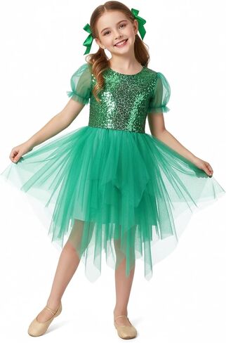 Pink Flower Girls Sequin Mesh Tutu Prom Dress for Wedding Pageant Easter Birthday Christmas Tea Party Tulle Sparkly Dresse in Saudi Arabia