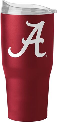 كوب معطف مسحوق بوزن 30 أونصة من Logo Brands NCAA - جدار مزدوج، من الفولاذ المقاوم للصدأ المعزول بالفراغ مع غطاء منزلق عالي الشفاه - يحافظ على المشروبات ساخنة أو باردة لساعات - مثالي للبوابات الخلفية والاستخدام اليومي in Saudi Arabia