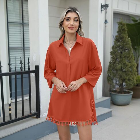 Women's Swimsuit Beach Cover Up Shirt Beachwear Bikini Bathing Suit for Swimwear Dress in Saudi Arabia