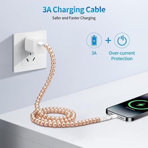 Samonpow USB C Cable 66W USB إلى USB C كابل الشحن السريع 3.3 قدمًا من النوع CDED من النوع C شحن الحبل الشاحن للنساء in Kuwait