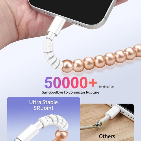 Samonpow USB C Cable 66W USB إلى USB C كابل الشحن السريع 3.3 قدمًا من النوع CDED من النوع C شحن الحبل الشاحن للنساء in Kuwait