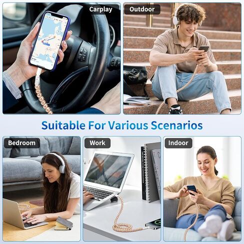Samonpow USB C Cable 66W USB إلى USB C كابل الشحن السريع 3.3 قدمًا من النوع CDED من النوع C شحن الحبل الشاحن للنساء in Kuwait