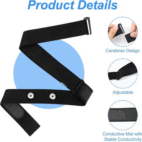 Heart Rate Monitor Chest Band Strap Replacement Adjustable Soft Heart Rate Monitor Chest Replacement Strap Waterproof Chests Straps Replacements in Saudi Arabia