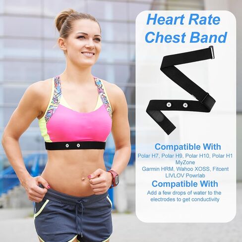 Heart Rate Monitor Chest Band Strap Replacement Adjustable Soft Heart Rate Monitor Chest Replacement Strap Waterproof Chests Straps Replacements in Saudi Arabia
