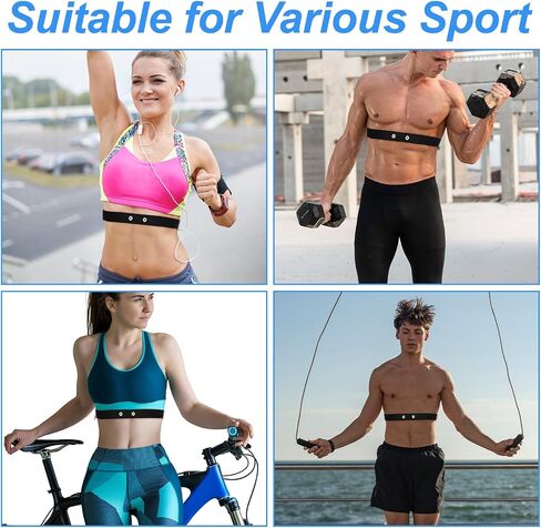 Heart Rate Monitor Chest Band Strap Replacement Adjustable Soft Heart Rate Monitor Chest Replacement Strap Waterproof Chests Straps Replacements in Saudi Arabia