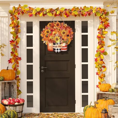 Wesiti Fall Door Sign Gnomes الخشبية معلقة ديكور الشكر. in Kuwait