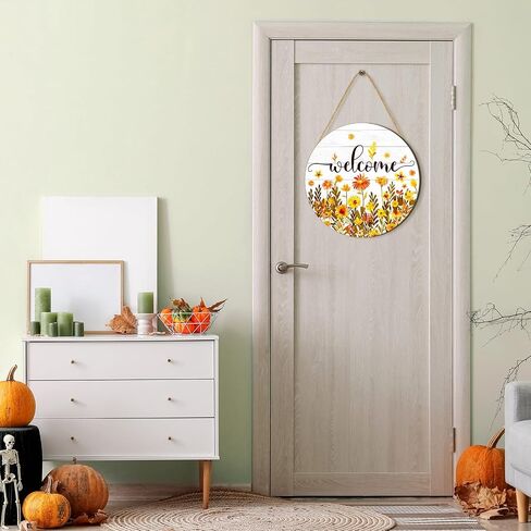 Wesiti Fall Door Sign Gnomes الخشبية معلقة ديكور الشكر. in Kuwait