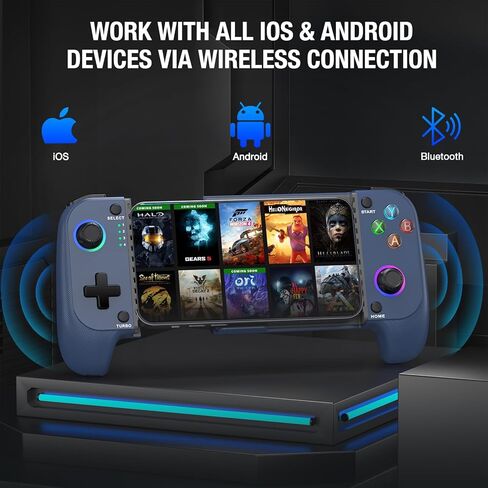 وحدات التحكم في ألعاب الهاتف Mocagen لـ iPhone/Android ، وأزرار ماركو ، ومشغلات تمثيلية ، وعدم وجود عصا التحكم في الإبهام ، والتوربو ، والاهتزاز in Kuwait