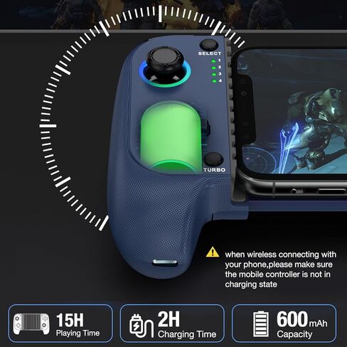 وحدات التحكم في ألعاب الهاتف Mocagen لـ iPhone/Android ، وأزرار ماركو ، ومشغلات تمثيلية ، وعدم وجود عصا التحكم في الإبهام ، والتوربو ، والاهتزاز in Kuwait