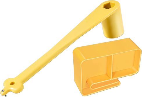 For Marine Boat Prop 1-1/16" Polymer Propeller Wrench 91-859046Q4 & PMPS-1-DP Prop Stop Block - Works for Mercury Mercruiser Alpha, Fits all Outboard & Stern Drive Applications, (Light-Weight, Yellow) in Saudi Arabia