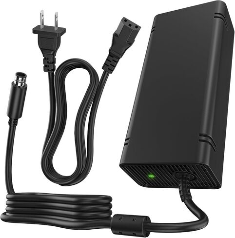 AC Adapter for Xbox 360 Console,203W Power Supply Brick with Cord,Replacement Power Brick for Xbox 360 Console(Not Fit for Xbox 360 Slim/Xbox 360 E Console) in Kuwait
