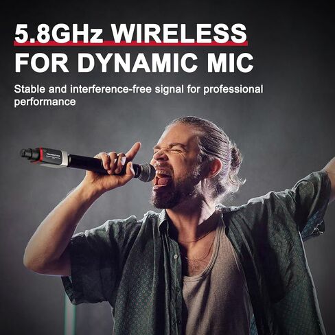 Xvive U35 Wireless Microphone System with 5.8GHz XLR Transmitter and Receiver for Dynamic Microphone in Saudi Arabia