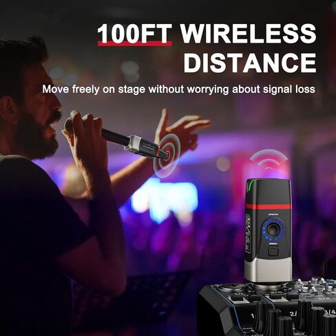 Xvive U35 Wireless Microphone System with 5.8GHz XLR Transmitter and Receiver for Dynamic Microphone in Saudi Arabia