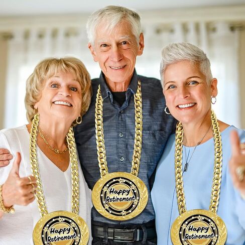 Happy Retirement Gifts for Men Women, 5.9" Retirement Medal, Going Away, Goodbye, Farewell Gifts for Coworkers Colleague Boss Employee Teacher Nurse - Coworker Leaving Gifts for Women Men in Saudi Arabia