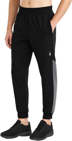 Spyder Men's Fleece Sweatpants - Double Knit Performance Jogger Pants with Elastic Inner Drawstring Waistband (Sizes: S-XL) in Saudi Arabia