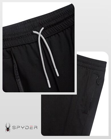 Spyder Men's Fleece Sweatpants - Double Knit Performance Jogger Pants with Elastic Inner Drawstring Waistband (Sizes: S-XL) in Saudi Arabia