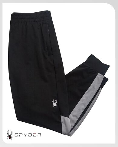 Spyder Men's Fleece Sweatpants - Double Knit Performance Jogger Pants with Elastic Inner Drawstring Waistband (Sizes: S-XL) in Saudi Arabia