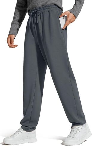 G4Free Men's Smoofit Fleece Lined Sweatpants Winter Thermal Warm Pants Casual Lounge Drawstring with Pockets in Saudi Arabia