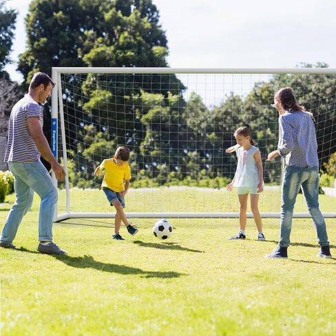 أهداف كرة القدم 10FTx 6.5F شبكة كرة قدم في الفناء الخلفي في الهواء الطلق مع شبكة هدف علوية، معدات تدريب ما بعد الهدف المحمولة، هدف كرة قدم PVC مقاوم للطقس in Kuwait