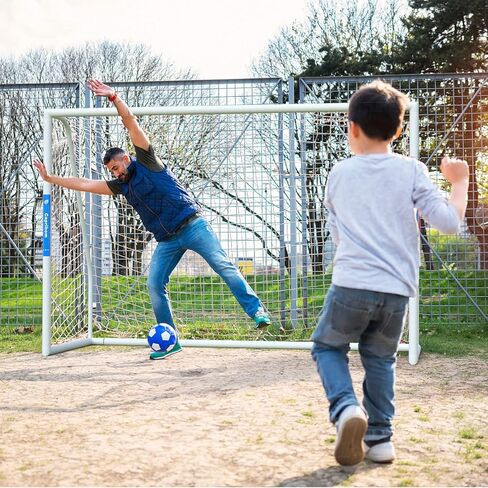 أهداف كرة القدم 10FTx 6.5F شبكة كرة قدم في الفناء الخلفي في الهواء الطلق مع شبكة هدف علوية، معدات تدريب ما بعد الهدف المحمولة، هدف كرة قدم PVC مقاوم للطقس in Kuwait