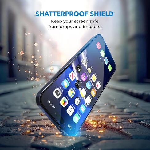 ديبا | 2 pack | واقي الشاشة لـ iPhone 16E/14/13/13 PRO (6.1 ') مع علبة التثبيت الذكية | الغبار وخالية من الفقاعات | 9H الزجاج المعزز | تغطية كاملة | تسهل تثبيت | واضحة للغاية in Kuwait