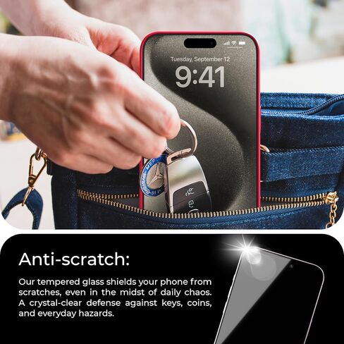 ديبا | 2 pack | واقي الشاشة لـ iPhone 16E/14/13/13 PRO (6.1 ') مع علبة التثبيت الذكية | الغبار وخالية من الفقاعات | 9H الزجاج المعزز | تغطية كاملة | تسهل تثبيت | واضحة للغاية in Kuwait