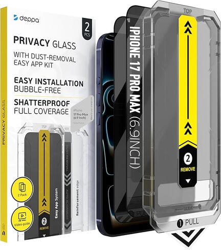 ديبا | 2 pack | واقي الشاشة لـ iPhone 16E/14/13/13 PRO (6.1 ') مع علبة التثبيت الذكية | الغبار وخالية من الفقاعات | 9H الزجاج المعزز | تغطية كاملة | تسهل تثبيت | واضحة للغاية in Kuwait