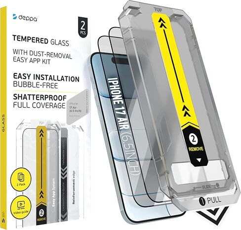 ديبا | 2 pack | واقي الشاشة لـ iPhone 16E/14/13/13 PRO (6.1 ') مع علبة التثبيت الذكية | الغبار وخالية من الفقاعات | 9H الزجاج المعزز | تغطية كاملة | تسهل تثبيت | واضحة للغاية in Kuwait