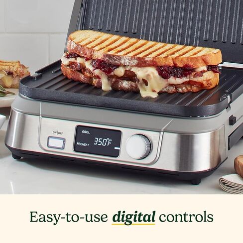 Cuisinart 5-IN-1 Stainless Steel Griddler, Panini Press, Sandwich Maker & More, GR-4NNAS in Saudi Arabia