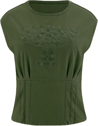 GUESS Women's Sleeveless Nautical Logo Corset Tee in Saudi Arabia