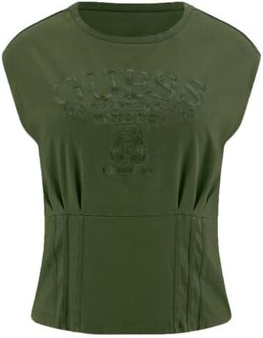 GUESS Women's Sleeveless Nautical Logo Corset Tee in Saudi Arabia