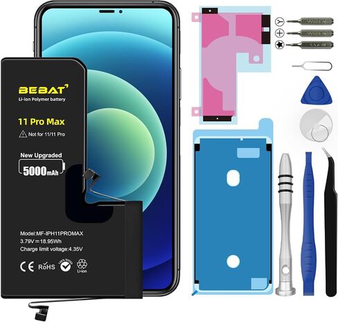 Replacement for iPhone 6S Battery,4000mAh High Capacity Li-ion Polymer Replacement Battery for Model A1633 A1688 A1700 with Complete Professional Repair Tool in Saudi Arabia
