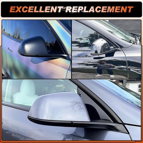 ACLONG Mirror Lower Cover Left Drive Side Black Rearview Mirror Base Bottom Cover Holder Tray Fit for Tesla Model Y 2018 2019 2020 2021 2022 2023 2024-1PC in Kuwait