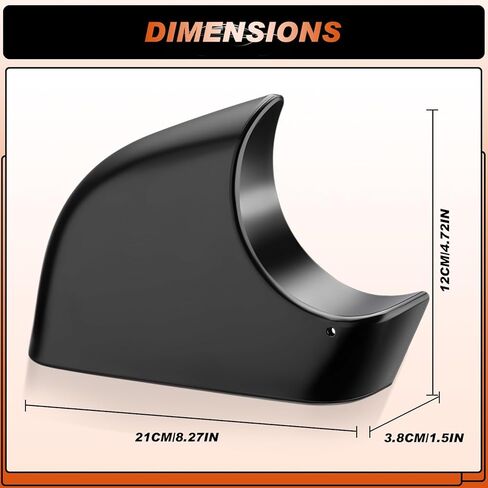 ACLONG Mirror Lower Cover Left Drive Side Black Rearview Mirror Base Bottom Cover Holder Tray Fit for Tesla Model Y 2018 2019 2020 2021 2022 2023 2024-1PC in Kuwait