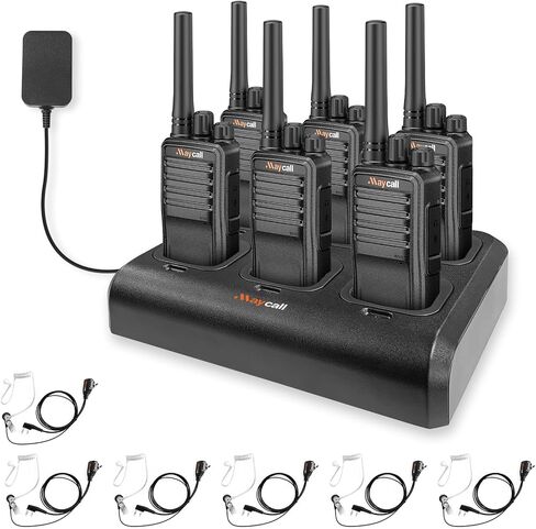 558 4 Pack Walkie Talkie Two Way Radio for Adults with Earpieces FRS 2 Way Radio Type C Portable 16 Channel Long Range USB Charging Base 1200mAh for Cruise Hiking Hunting Skiing in Saudi Arabia