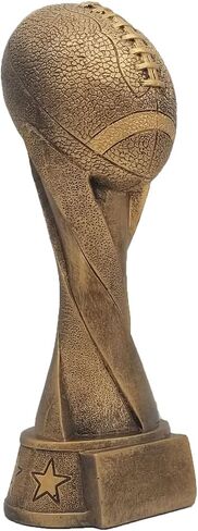 جائزة Decade Awards الذهبية لكرة القدم الحلزونية - جائزة كرة القدم منقوشة حسب الطلب، بطل FFL، الفائز بالدوري، جائزة الحفلة، MVP - تخصيص الآن (طول 10.5 بوصة) in Saudi Arabia