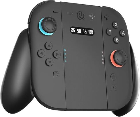 Joycon Charger Grip for Nintendo Switch 2 Accessories, Switch 2 Joycon Controller Comfort Charging Grips with LED Indicator,Play While Charging in Saudi Arabia