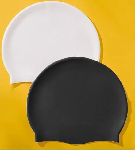 Unisex Silicone Swim Cap - Comfortable Training Swim Hat for Long/Short Hair, Non-Slip Design in Saudi Arabia