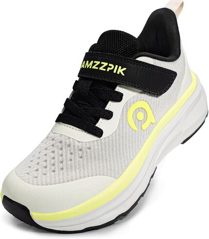 Amzzpik Little/Big Kids Zero Zero Drop Running أحذية مع زلة ومربع عريض خفيفة الوزن وأحذية رياضية للتنفس للفتيان والبنات بحجم 13C-4C in Kuwait