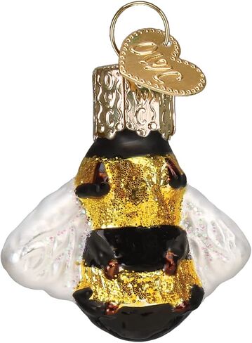 World World Christmas Bee Collection الزجاج الزجاجي لشجرة عيد الميلاد ، قرص العسل in Kuwait