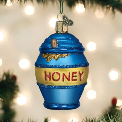 World World Christmas Bee Collection الزجاج الزجاجي لشجرة عيد الميلاد ، قرص العسل in Kuwait