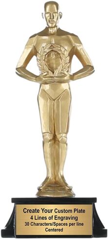 Decade Awards Personalized Male Achievement Trophy - Engraved Golden Achievement Award - Celebrate Success in All Endeavors - Customize Now (8 Inch) in Saudi Arabia