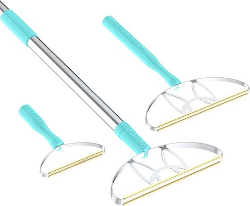مزيل شعر الحيوانات الأليفة من لينت بلس ومنظف Uptoroot Cleaner Pro خاص متعدد حواف الأقمشة ومشط السجاد من LINTPLUS، مزيل شعر الكلاب والقطط للسجاد والأريكة وأبراج الحيوانات الأليفة (أزرق سماوي) in Kuwait