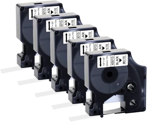 Boyeezon متوافق مع Dymo D1 Clear Label Tape 45010 S0720500 استبدال Dymo labelmanager 160 210d 280 360d صانع الملصقات ، 1/2 بوصة × 23 قدم (12 مم × 7 م) ، 3 حزم in Kuwait